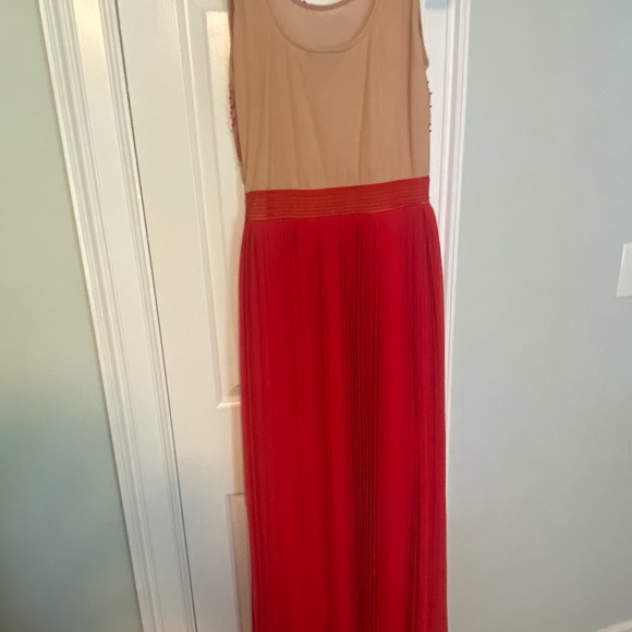 Anthropologie Rina Dhaka Red Maxi Dress Size 4 - Picture 4 of 9